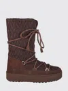Moon Boot Stivali Da Neve In Pelle Scamosciata Cocoa In Brown