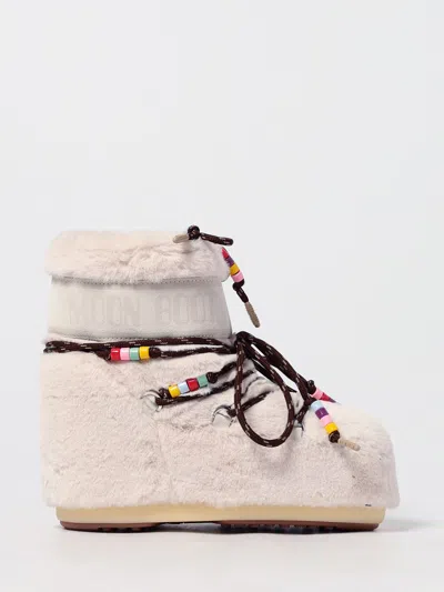 Moon Boot Shoes  Woman Color White In Orange
