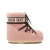 Moon Boot Icon Low Fleece Pink Snow Boot In Pink