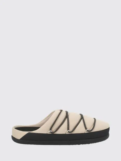 Moon Boot Flat Shoes Woman In White