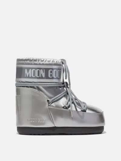 MOON BOOT MOON BOOT SILVER QUILTED BOOT