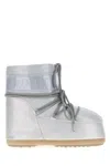 Moon Boot Silver Rubber Icon Low Ankle Boots