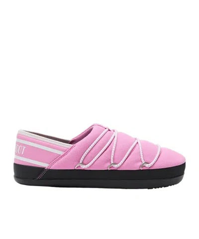 MOON BOOT SLIP-ON LACE-UP SLIPPERS