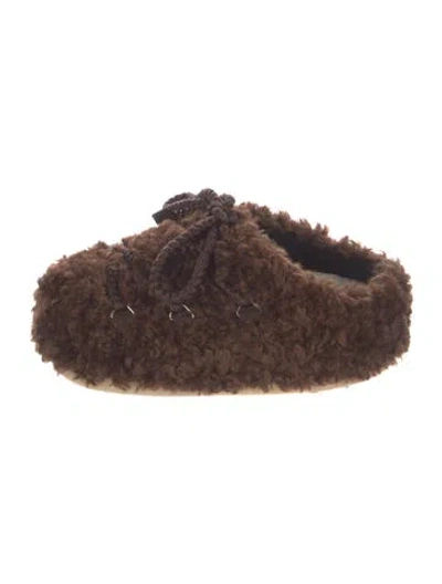 Pre-owned Moon Boot Sneakers In Brown
