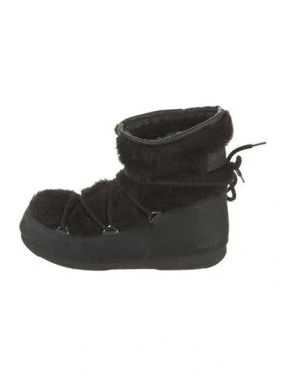 Pre-owned Moon Boot Snow Boots In Black