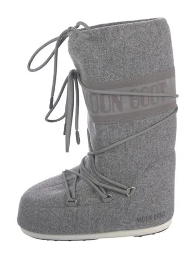 Pre-owned Moon Boot Snow Boots In Grey