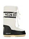 Moon Boot Icon Shell And Faux Leather Snow Boots In White