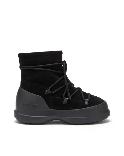 MOON BOOT STIVALE LUNA SCAMOSCIATO BLACK