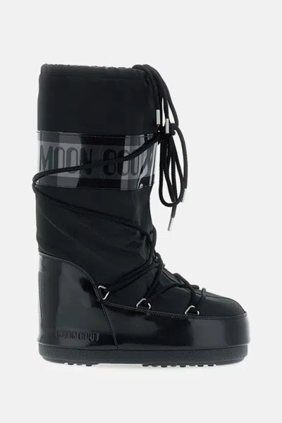 Moon Boot Kids' Stivali Da Neve Icon Glance In Black