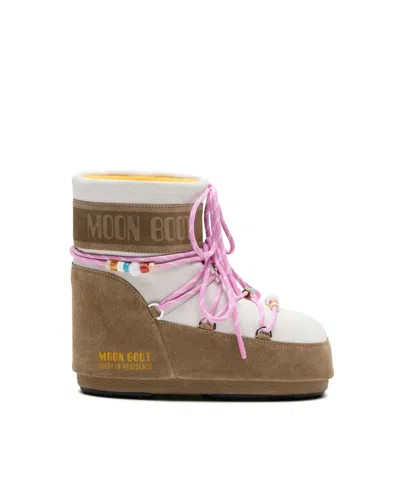 Moon Boot Stivali Da Neve Icon Honey White Sand In Brown