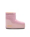 Moon Boot Stivali Da Neve In Maglia Rose In Multi