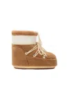 Moon Boot Camel Eco Fur Icon Low Ankle Boots In Multi