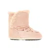 Moon Boot Baby Girls Suede Crib Boots In Pink