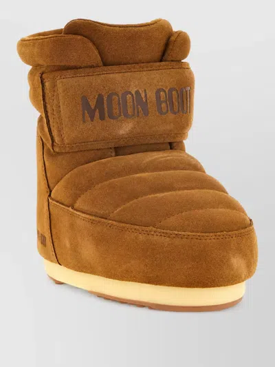 Moon Boot Suede Snow Boots In Brown