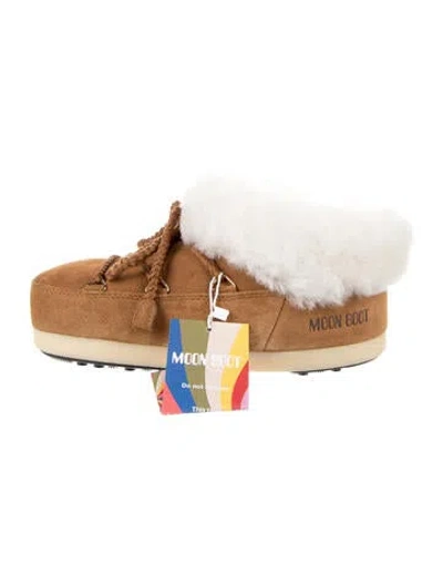 Pre-owned Moon Boot Suede Snow Boots In Multi