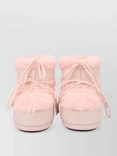 Moon Boot Synthetic Slippers In Pink