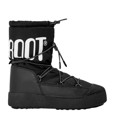Moon Boot Tall Drawstring Snow Boot In Black