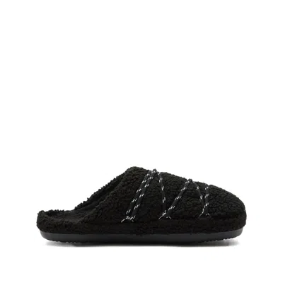 Moon Boot Teddy Slip-on Slippers In Black