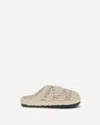 Moon Boot Teddy Slipper Mules In Neutral
