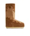 Moon Boot Mb Icon Suede Embroidery Boots In Brown