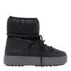 Moon Boot Track Nylon Lace-up Snow Boots In Black