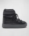Moon Boot Track Nylon Lace-up Snow Boots In Black