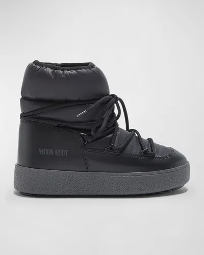 MOON BOOT TRACK NYLON LACE-UP SNOW BOOTS