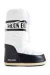 Moon Boot Icon Panelled Waterproof Lace-up Boots In Black&white