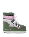 Moon Boot Unisex Mb Icon Low Space Racing Boots In Green