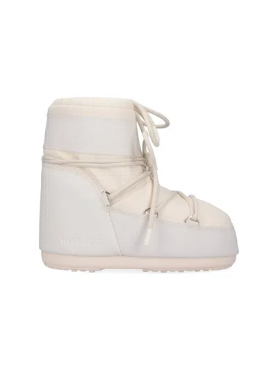 Moon Boot Unisex Padded Winter Boot In Cream