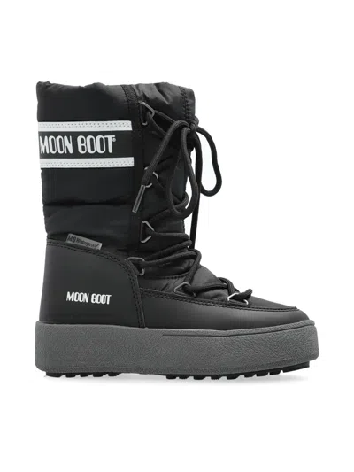 Moon Boot Kids' Waterproof Boots In Black