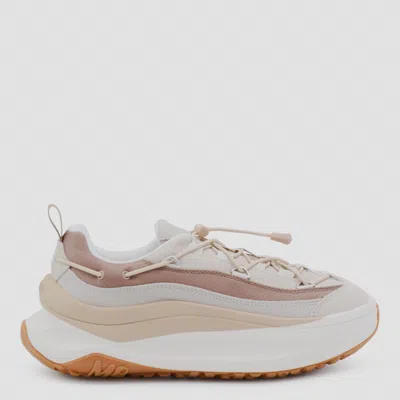 MOON BOOT WHITE AND BEIGE MOON247 XLACE SNEAKERS
