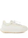 Moon Boot Logo-embellished Lace-up Sneakers In White