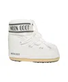 Moon Boot White Low Nylon Ankle Boots With Padded Shaft In White