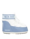 Moon Boot Woman Ankle Boots Azure Size 8-9.5 Nylon, Textile Fibers