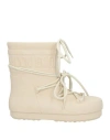 Moon Boot Woman Ankle Boots Beige Size 8-8.5 Rubber