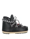 Moon Boot Woman Ankle Boots Black Size 4.5-5.5 Textile Fibers