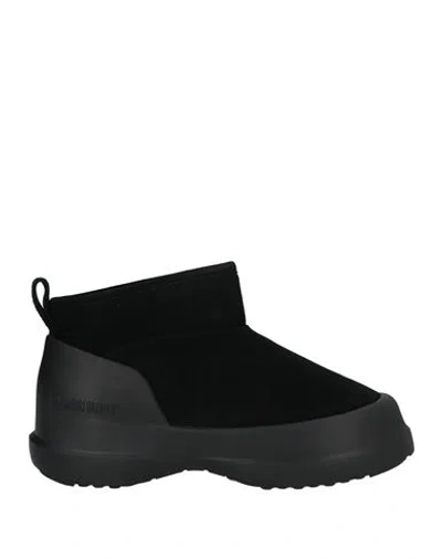 MOON BOOT MOON BOOT WOMAN ANKLE BOOTS BLACK SIZE 7 LEATHER