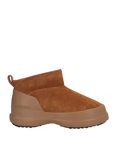 MOON BOOT MOON BOOT WOMAN ANKLE BOOTS CAMEL SIZE 7 LEATHER