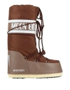 Moon Boot Woman Boot Brown Size 10-11.5 Textile Fibers In Brown