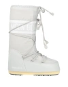 Moon Boot Woman Boot Light Grey Size 8-9.5 Textile Fibers In White
