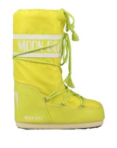 Moon Boot Woman Boot Lime Green Size 8-9.5 Textile Fibers