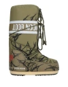 MOON BOOT MOON BOOT X STRANGER THINGS WOMAN BOOT MILITARY GREEN SIZE 4.5-7 TEXTILE FIBERS
