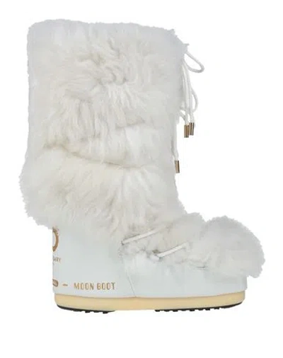 Moon Boot Woman Boot White Size 4.5-7 Leather