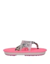 Moon Boot Woman Thong Sandal Cream Size 7 Leather, Pvc - Polyvinyl Chloride In White