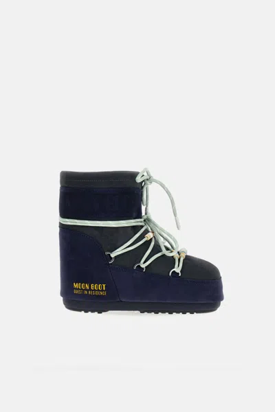 Moon Boot Dark Blue Logo Boots