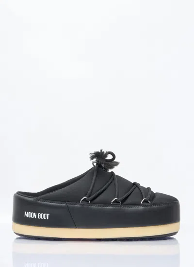 Moon Boot Women Evx Nylon Mules In Black