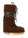 Moon Boot Brown Faux Fur Boot In Brown