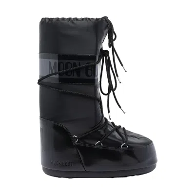 Moon Boot Women Icon Glace Boots In Black