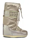 Moon Boot Stivale Icon Glance Platino In Raso In Silver